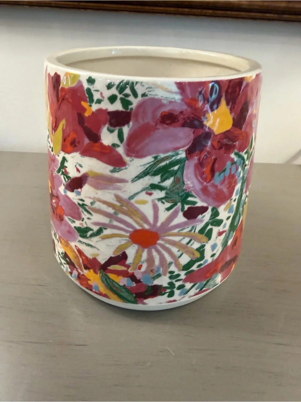 Target Opalhouse Flower Vase Planter Floral Pattern Holds Large Bouquet